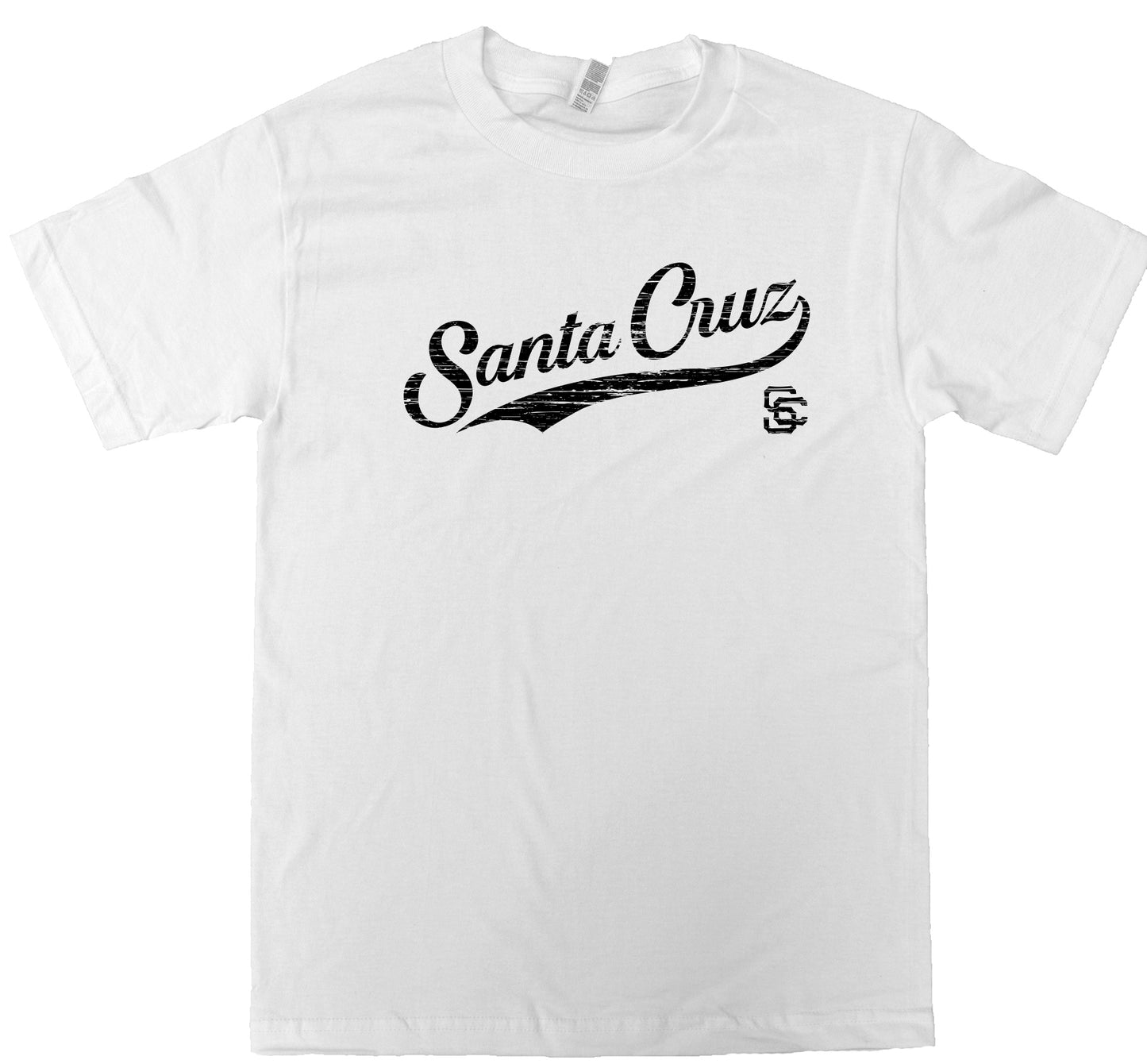 Distressed Santa Cruz Baseball T-Shirt