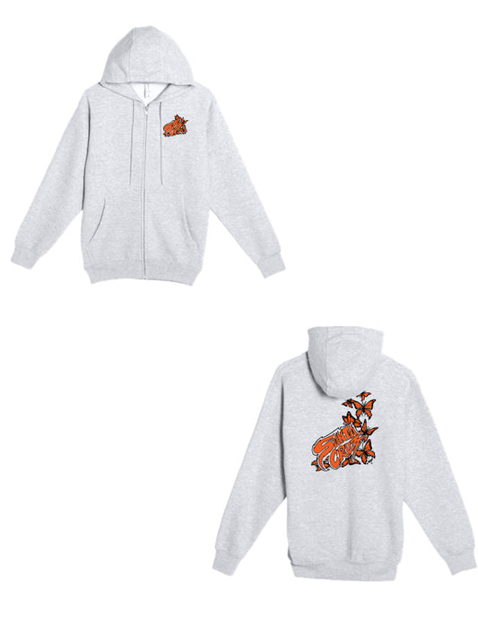 SC Monarch Butterfly Zip Up Sweatshirt